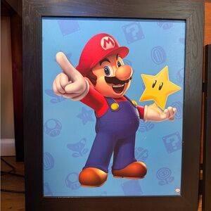 Framed Mario picture